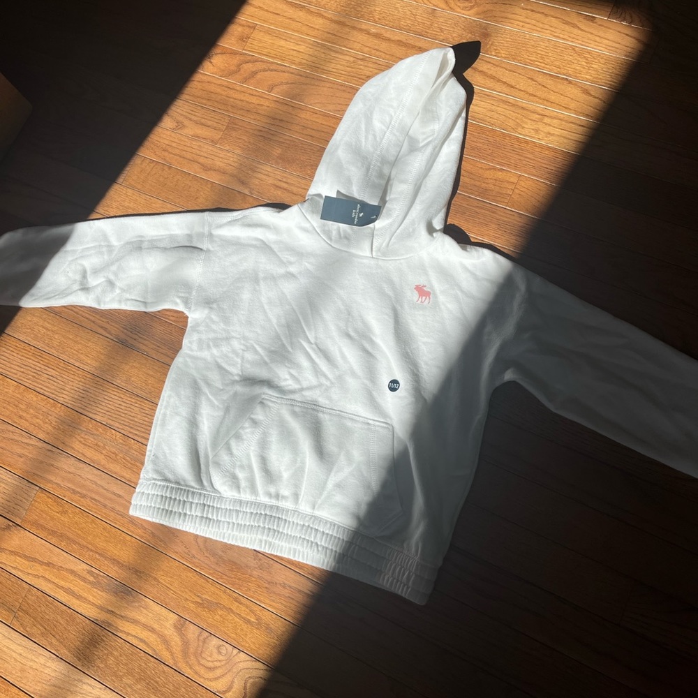 white abercrombie kids hoodie, side 11/12 girls